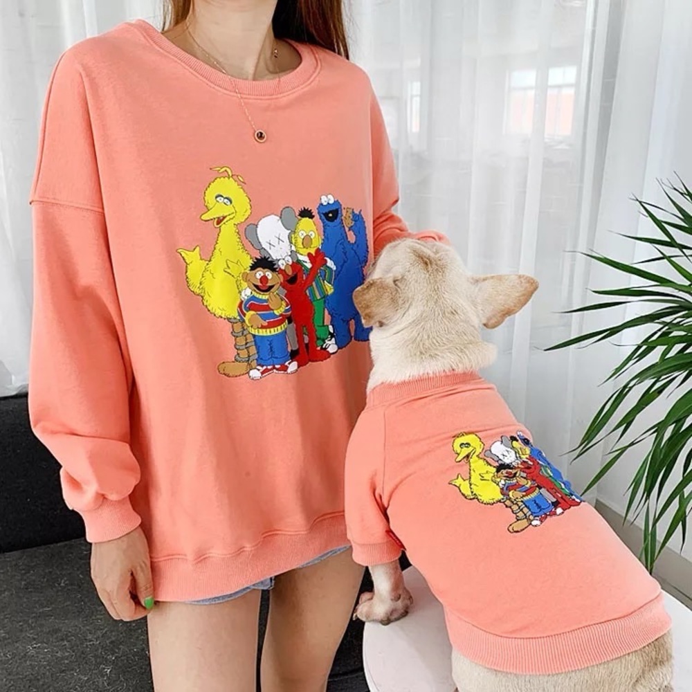 Kaws x Sesame Street Matching Sweatshirt for Pets and Owners